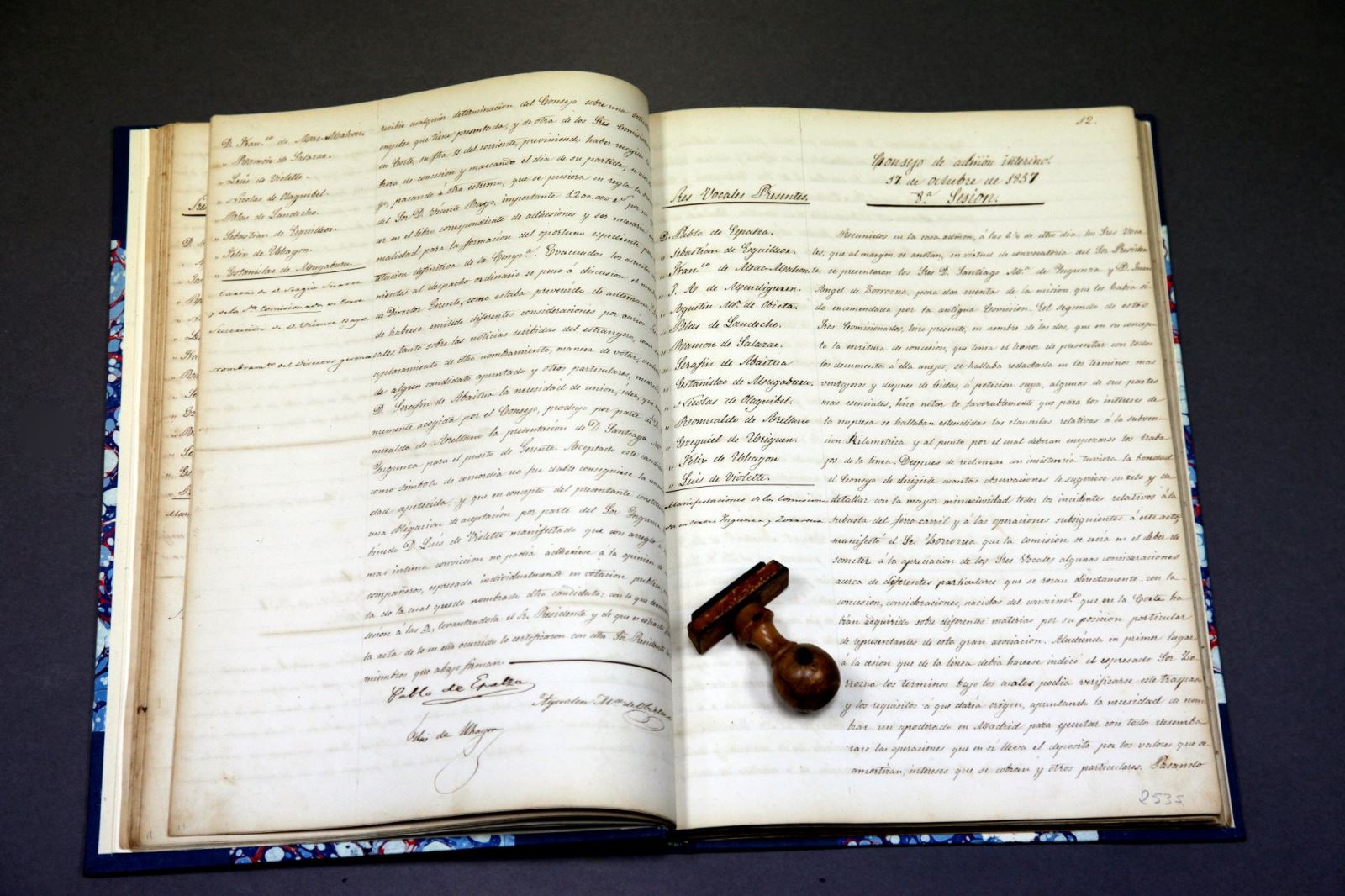 Libros de actas de antiguas compa��as ferroviarias