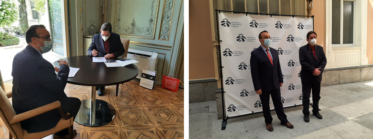 La Fundaci�n y el Instituto Cervantes han firmado un protocolo de actuaci�n para promover la cultura ferroviaria