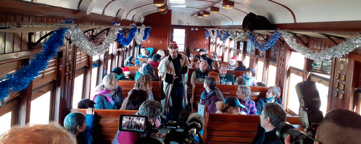 Ni�as y ni�os de Ucrania y Espa�a convierten el primer Tren de la Navidad en el �Tren de la Esperanza�