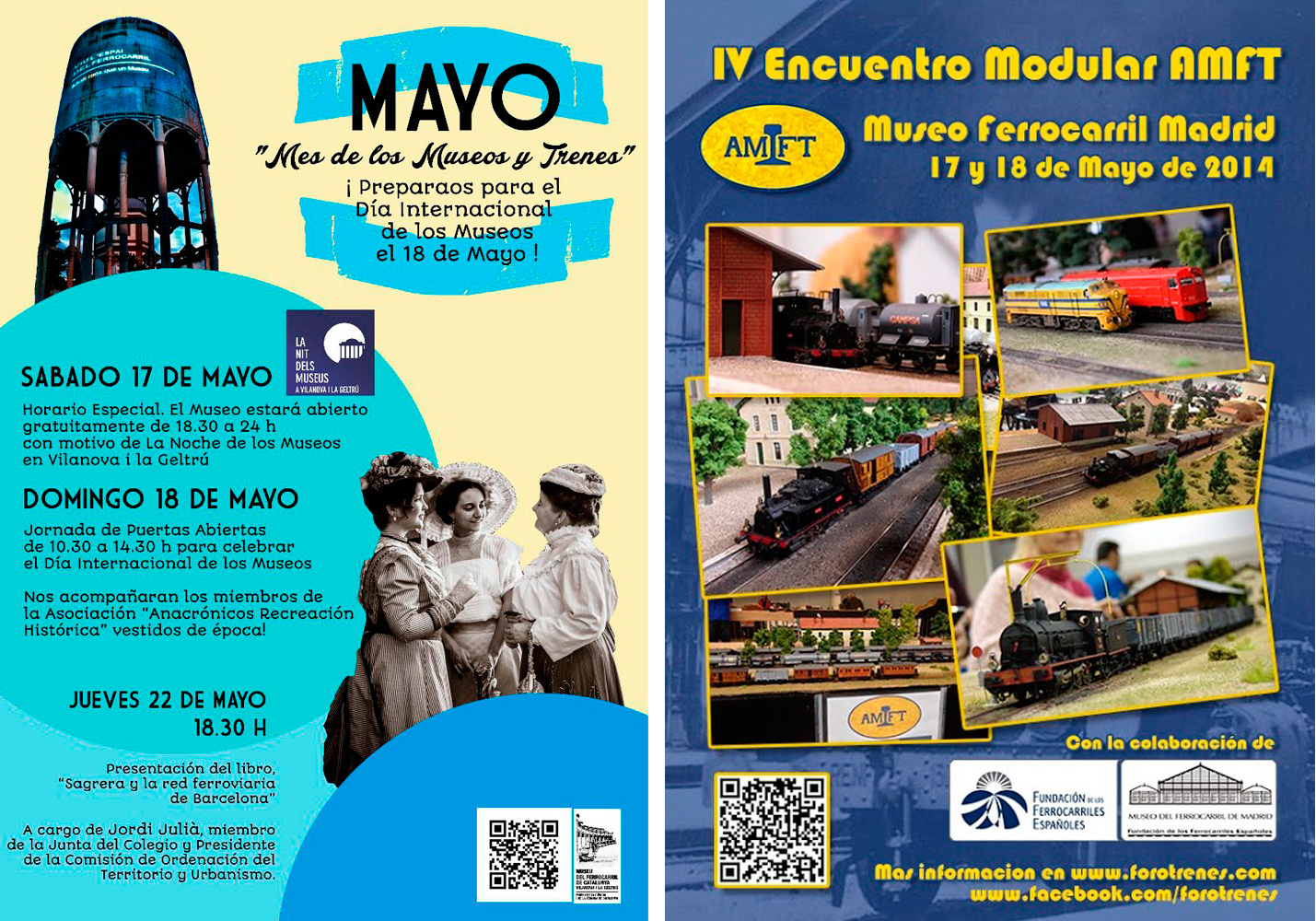 Los Museos del Ferrocarril celebran su Día Internacional el domingo 18 de mayo