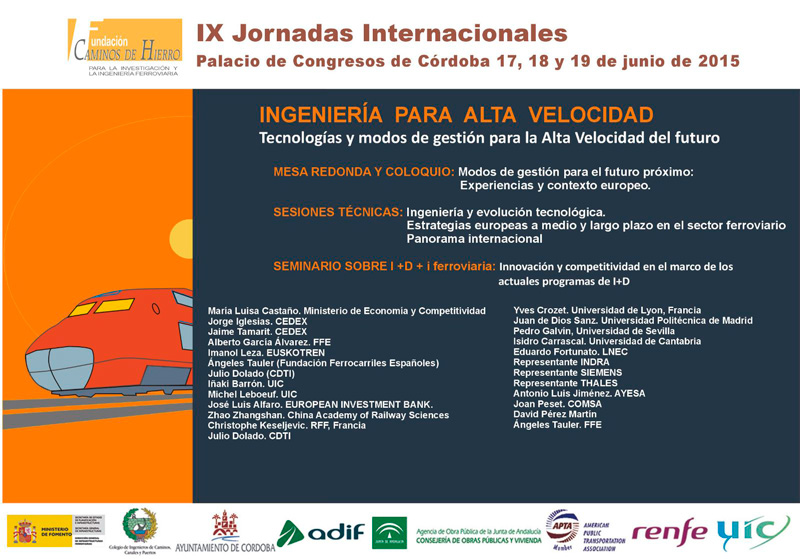 La Fundaci�n en la IX Jornadas sobre Ingenier�a para Alta Velocidad