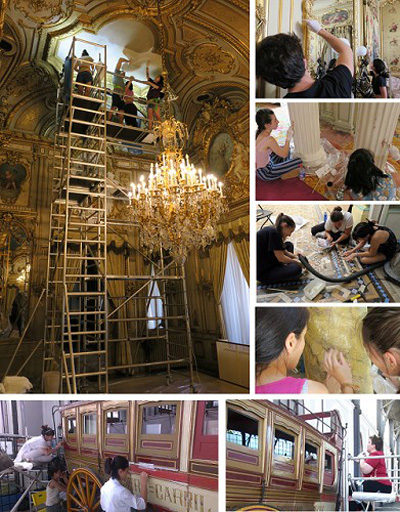 Campa�a de restauraci�n en el Palacio de Fern�n N��ez y en el Museo del Ferrocarril de Madrid
