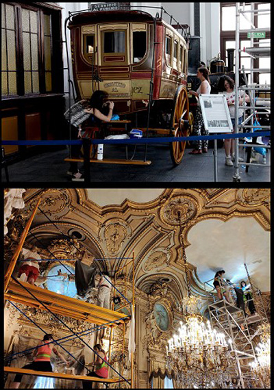 Campa�a de restauraci�n en el Palacio de Fern�n N��ez y el Museo del Ferrocarril de Madrid