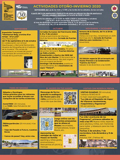 Oto�o-invierno en el Museo del Ferrocarril de Catalu�a