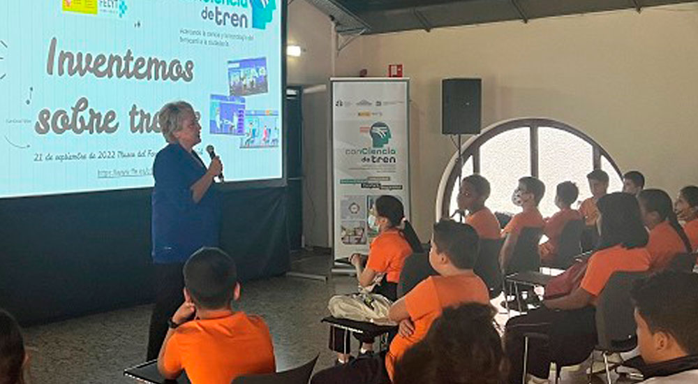 Un encuentro con escolares cierra la primera fase del proyecto �conCiencia de Tren�