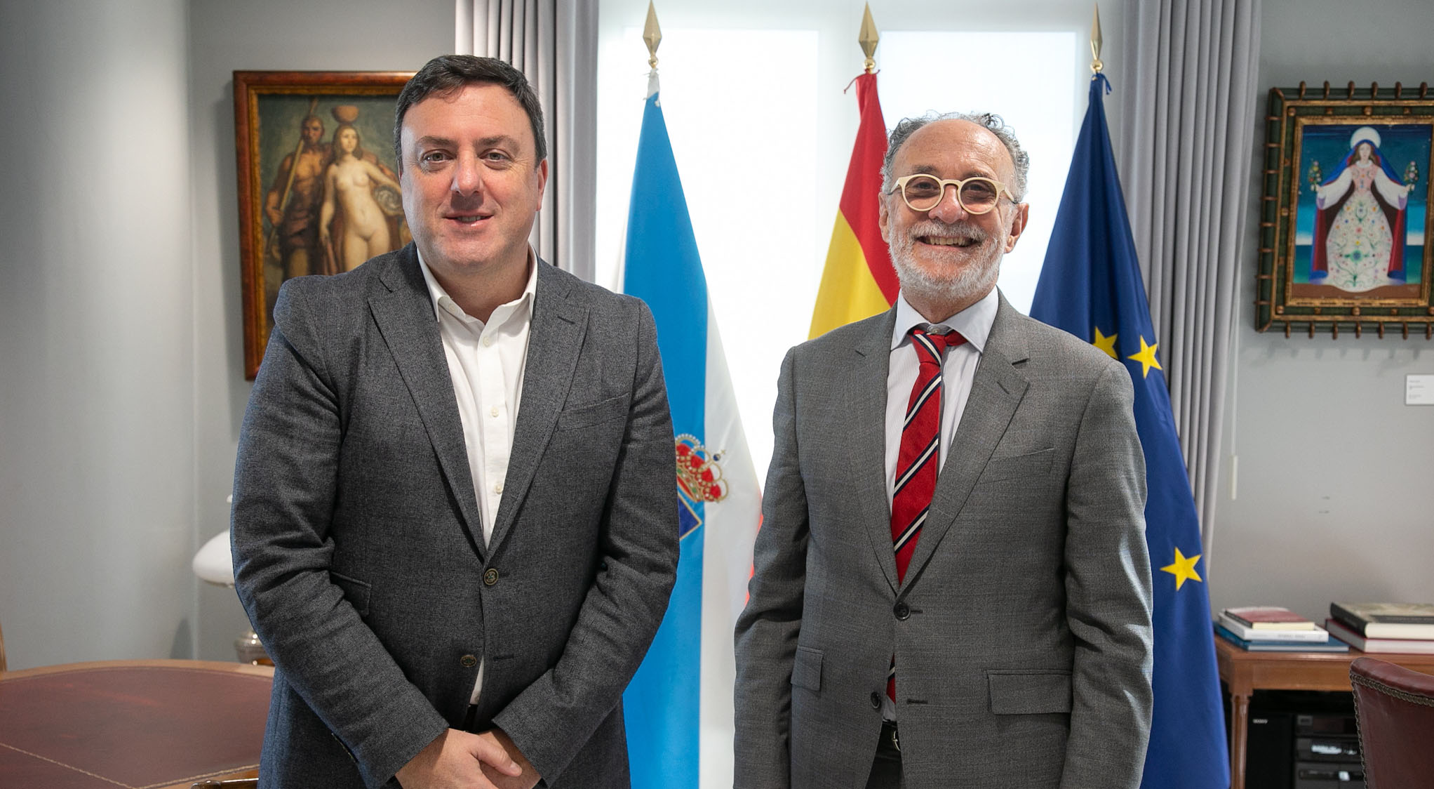La Fundación y la Diputación de A Coruña acuerdan impulsar la Vía Verde Compostela-Tambre-Lengüelle La Fundación y la Diputación de A Coruña acuerdan impulsar la Vía Verde Compostela-Tambre-Lengüelle