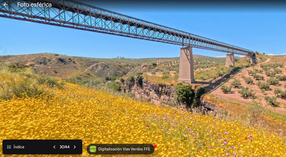 Los Caminos Naturales Vías Verdes de Jaén, ya en Google Maps Street View Los Caminos Naturales Vías Verdes de Jaén, ya en Google Maps Street View