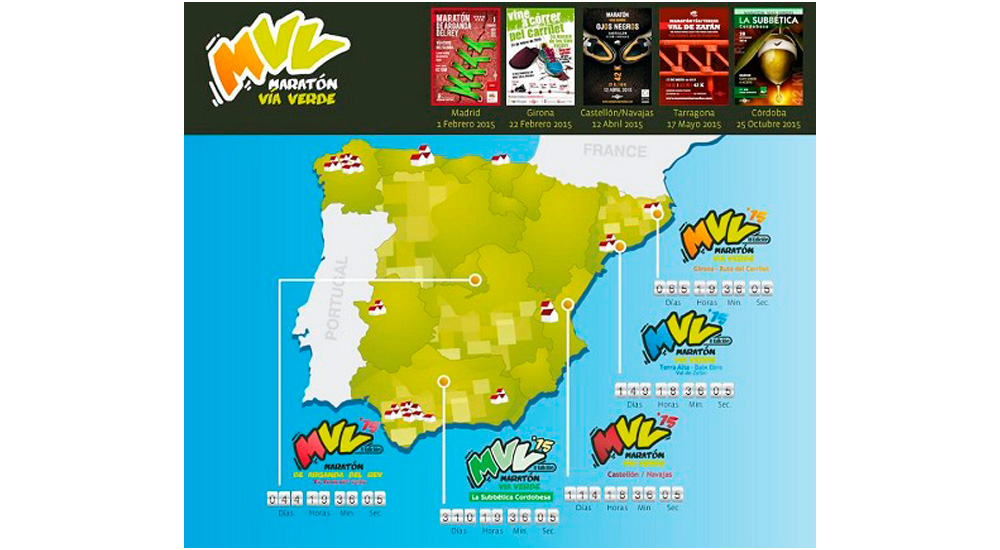 Marat�n por las V�as Verdes en 2015