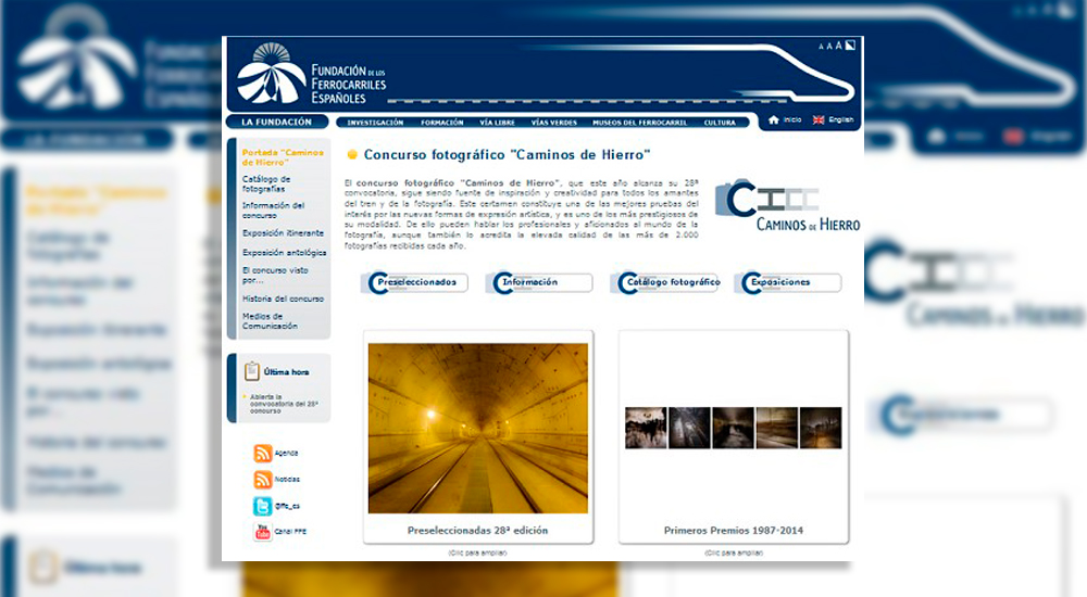 Publicadas las 180 fotos preseleccionadas de Caminos de Hierro Publicadas las 180 fotos preseleccionadas de Caminos de Hierro