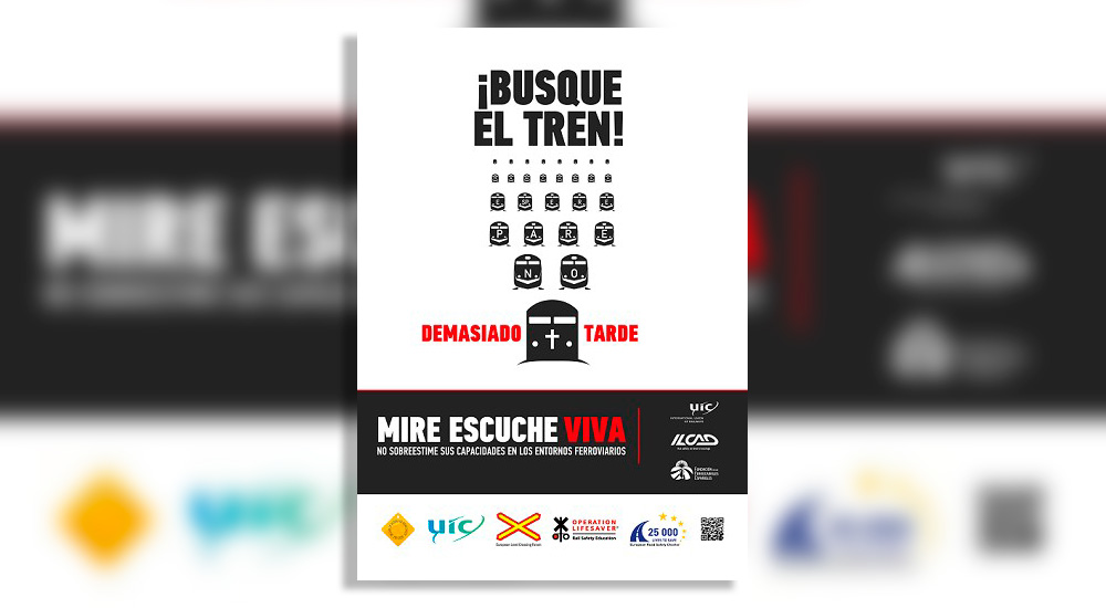 D�a Internacional de Sensibilizaci�n en los Pasos a Nivel, ILCAD 2016: ��No sobreestime sus capacidades en los entornos ferroviarios!�