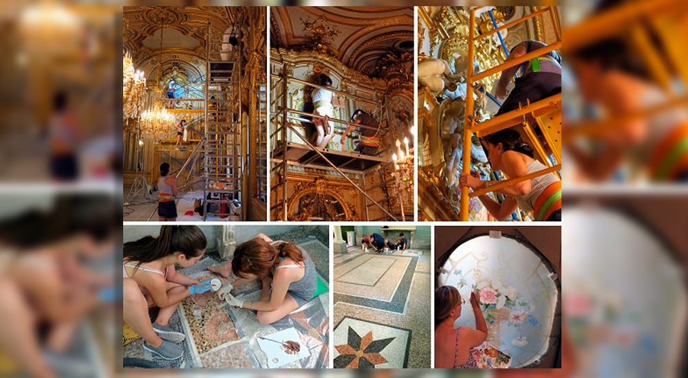 Campaña de restauración en el Palacio de Fernán Núñez Campaña de restauración en el Palacio de Fernán Núñez