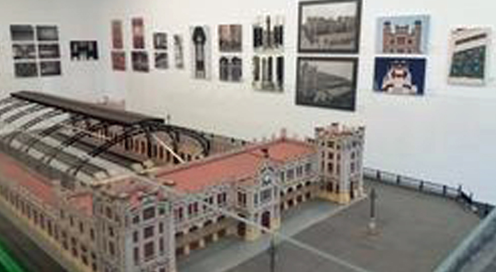 La maqueta de la Estaci�n del Norte de Valencia, en el centenario de la estaci�n
