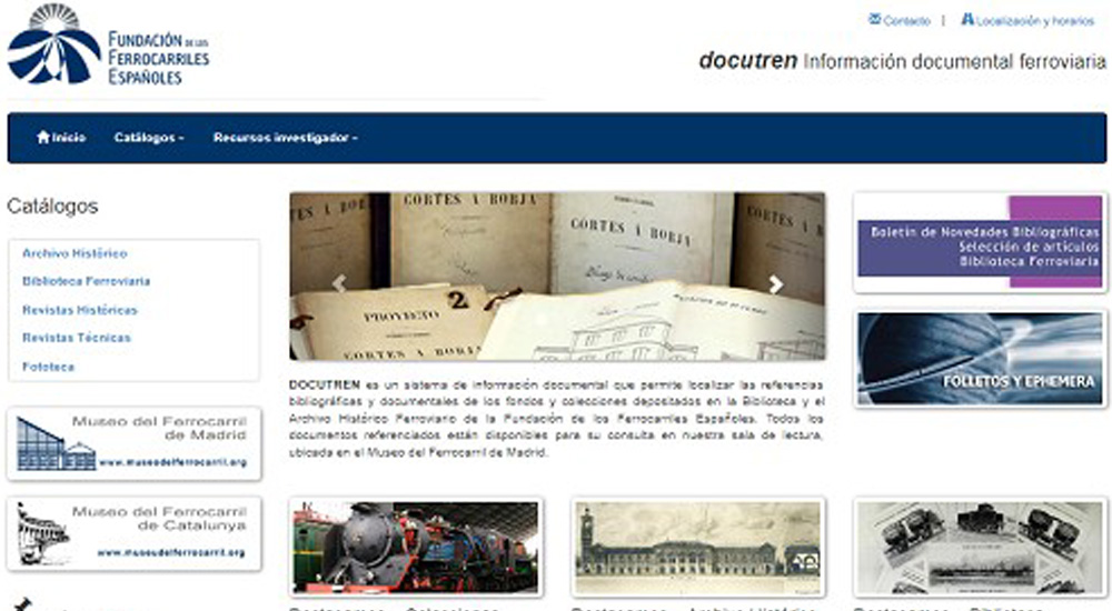 Ultimo Bolet�n de novedades de la Biblioteca Ferroviaria