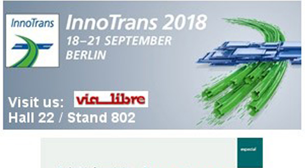 La revista V�a Libre en Innotrans 2018