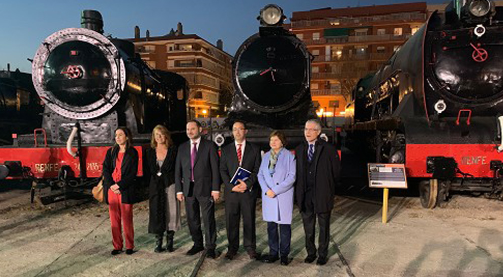 El Ministro de Fomento visita las obras de rehabilitaci�n y ampliaci�n del Museo del Ferrocarril de Catalu�a